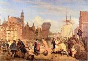 Wojciech Gerson Gdansk in the 17th century. painting